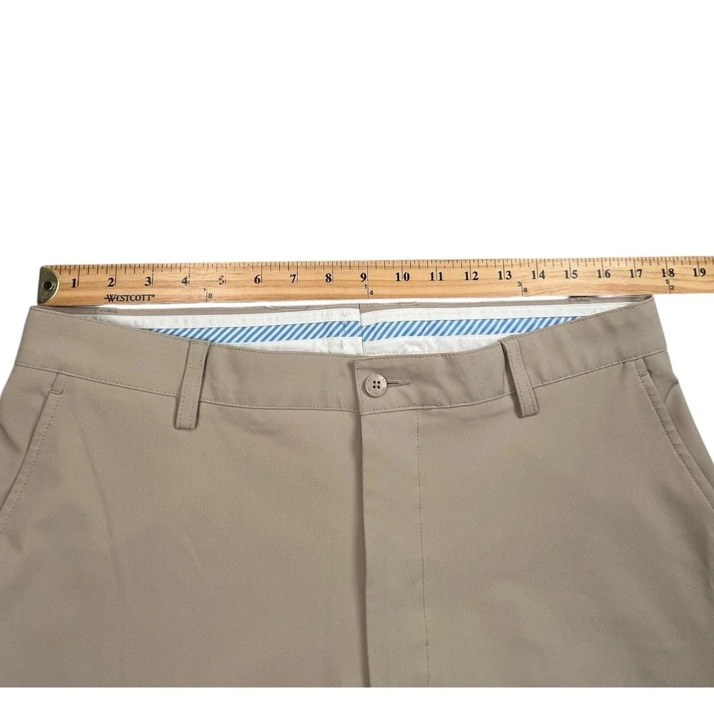FootJoy Mens 35X31 Beige Straight Leg Performance Pants Golf READ